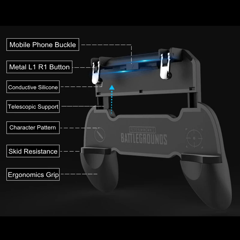 Pubg игровой геймпад мобильный телефон контроллер W10 кнопка стрельбы для IPhone ножи
