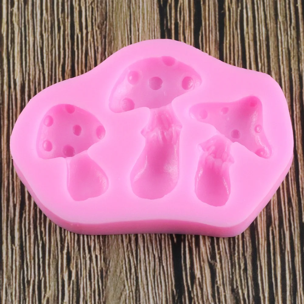 Силиконовая форма в форме гриба DIY для шоколадного фондана украшения торта