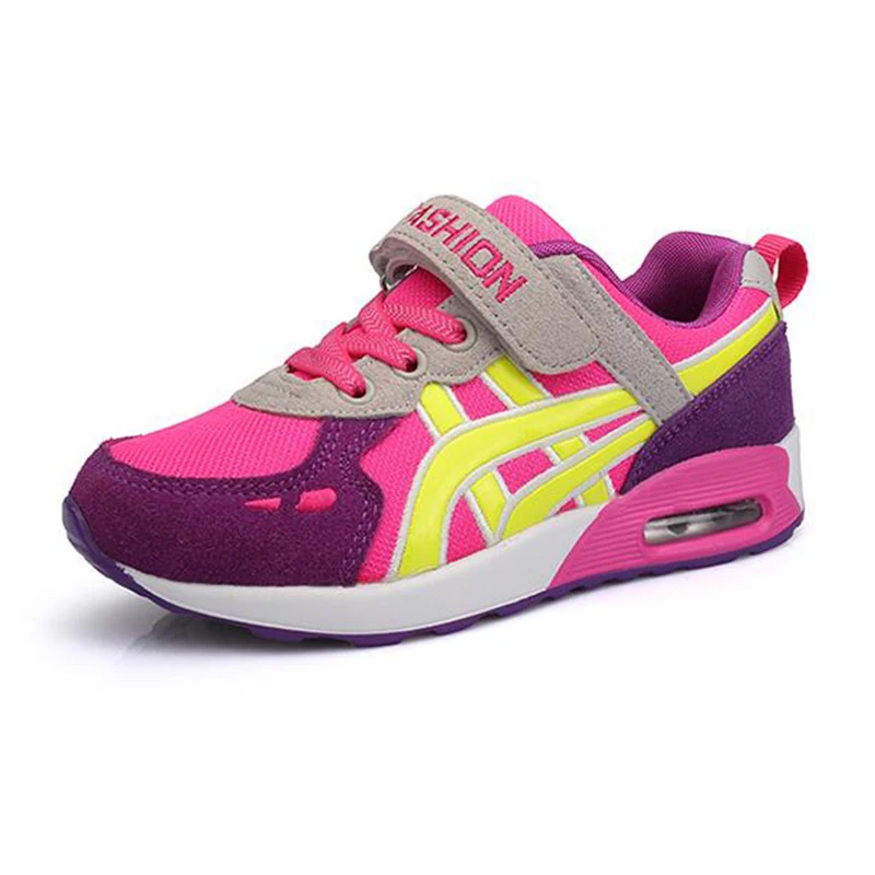 2019 New Genuine Leather Spring Children Sports Shoes Kids Breathable Cozy Running Boys Girls Quality Cushion Sneakers |