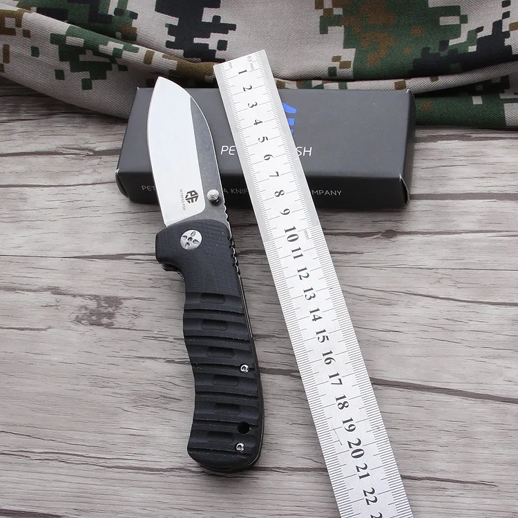 Дизайн PF-714 складной карманный нож AUS-8 лезвие G10 ручка 60HRC Открытый Кемпинг Охота военный, для выживания тактический нож