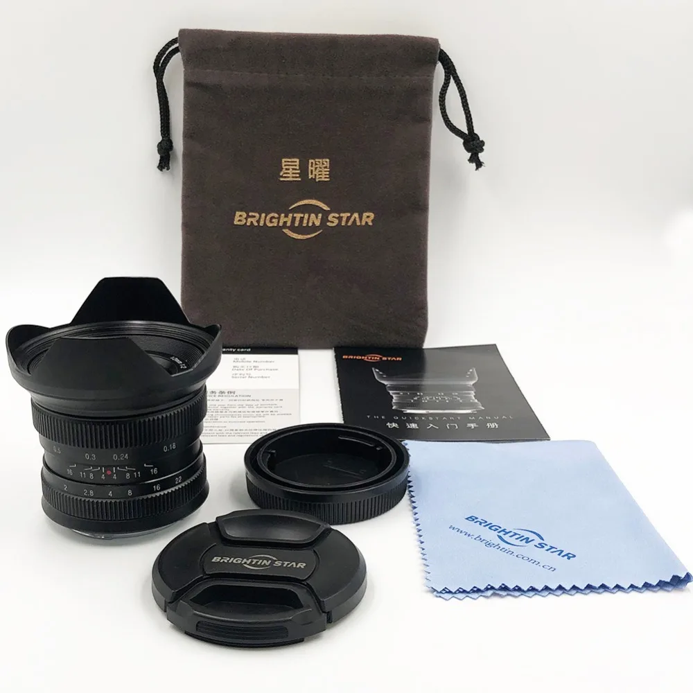 Brightin star 12 мм F2.0 APS-C с большой апертурой ручной фокусировки объектив беззеркальных камер объектив для sony E-mount камеры