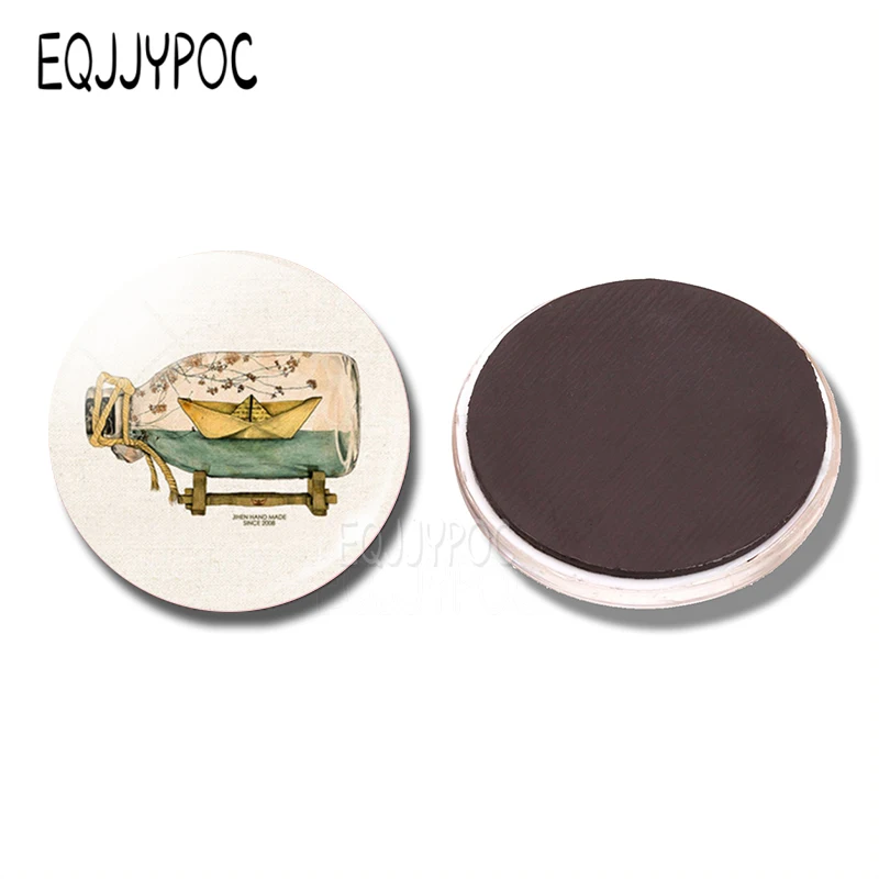 Художественная живопись 30 мм магнит на холодильник для создания детей художественное образование стеклянный купол магнитные наклейки на холодильник держатель для заметок домашний декор - Цвет: PACK OF 1