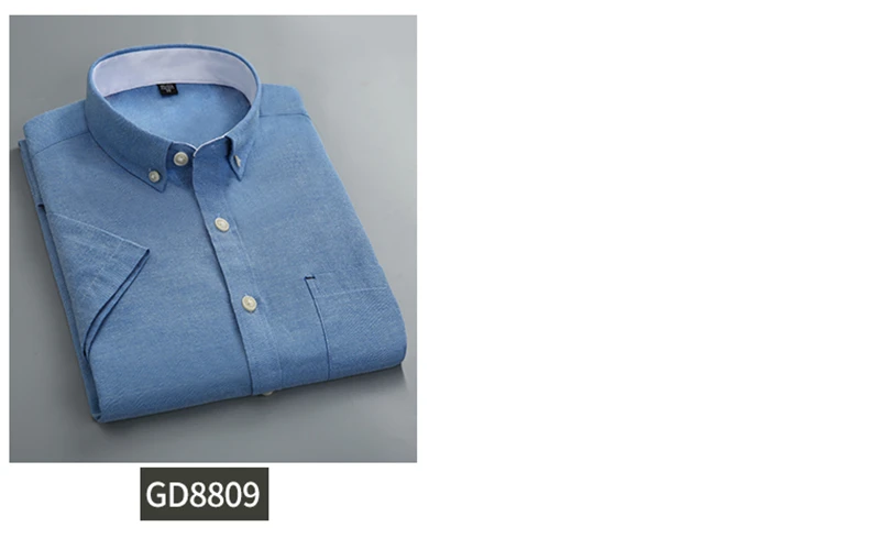 Summer Men Shirts Short Sleeve Heren Blouse Mens Shirts Regular Fit White Black Purple Blue Formal Shirts For Men Social Button