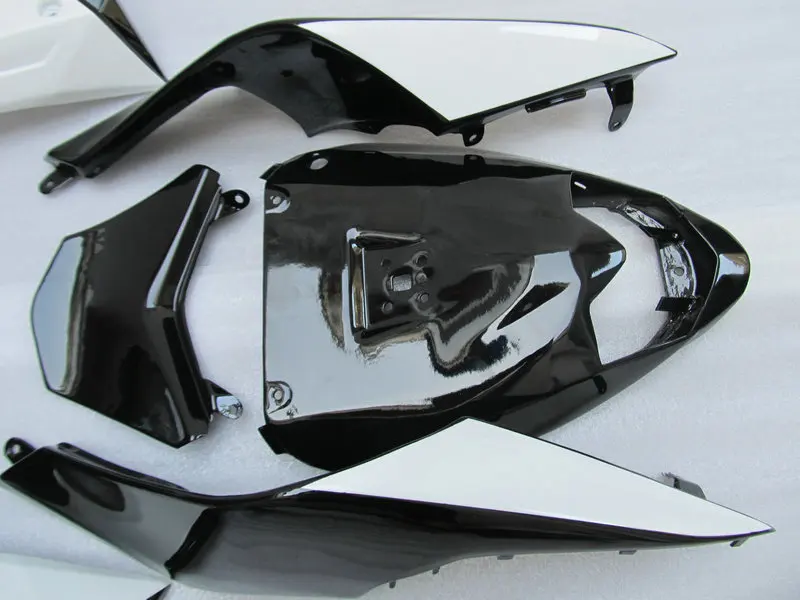 Белый глянцевый черный обтекатель для KAWASAKI Ninja ZX10R 08 09 ZX 10R 2008 2009 zx10r ABS