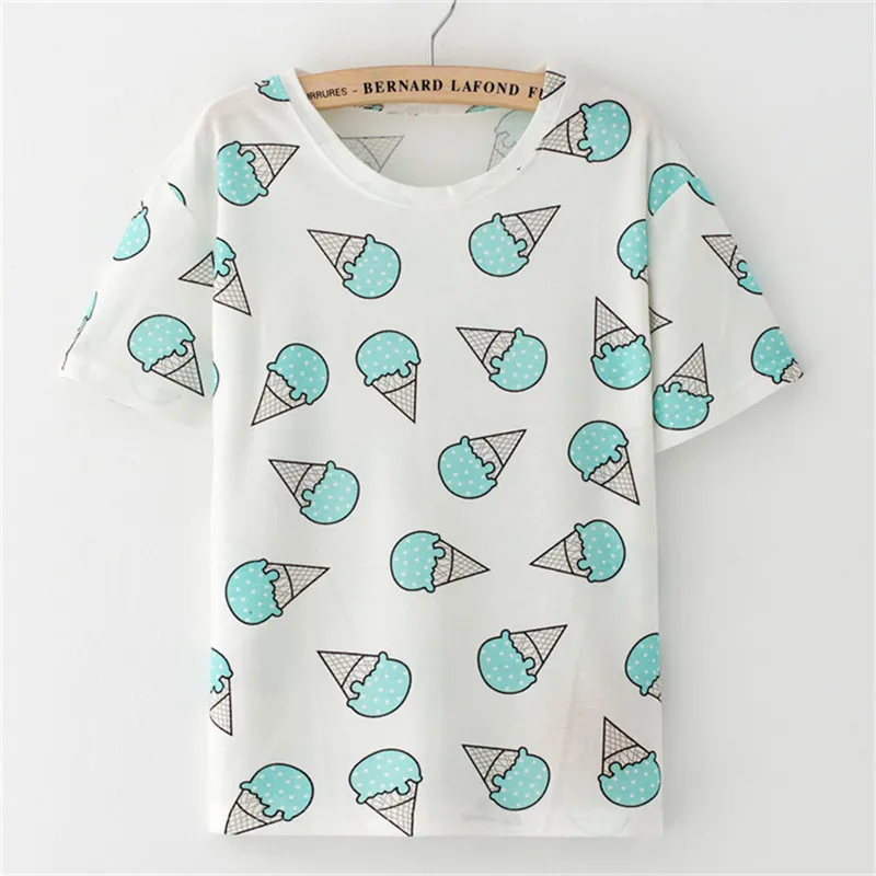 Новые летние женские модная футболка camiseta с принтом арбуза Harajuku Для женщин