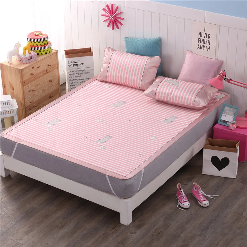 3 шт. охлаждающая простыня с наволочкой кровать королева размер матрас покрывала