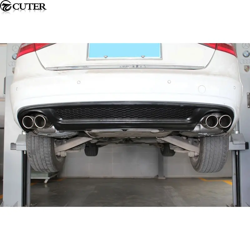 A4 B9 S LINE PP Диффузор губа на задний бампер для Audi SLINE Standard car body kit 13 16|Обвесы| |