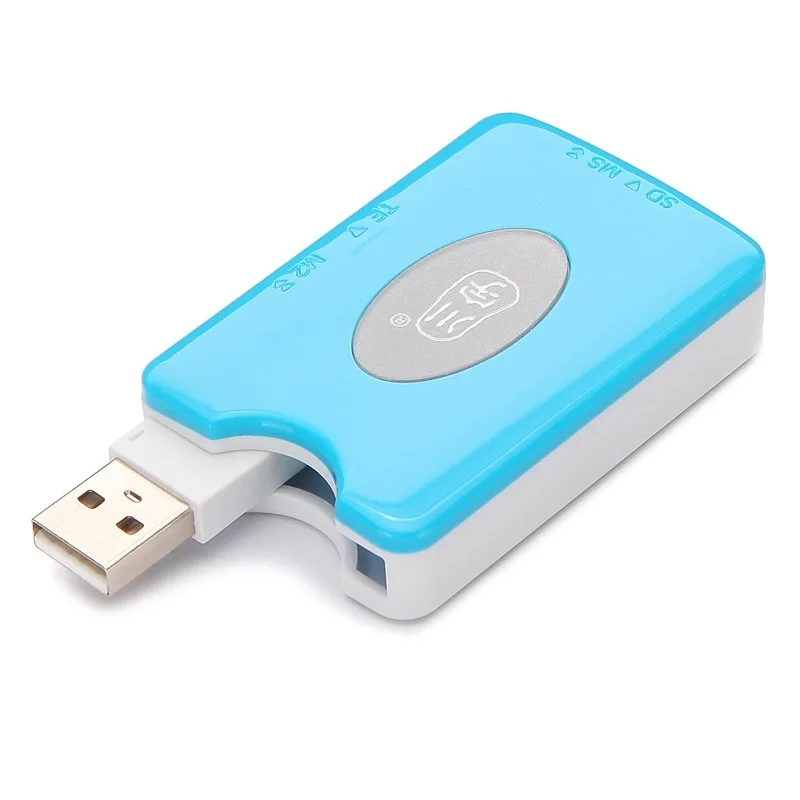 Все в 1 высококачественный считыватель карт памяти smart для SD/SDHC, MMC/RS MMC, TF/MicroSD, ms/ms PRO/MS Duo, M2 адаптер для карт до 512 ГБ
