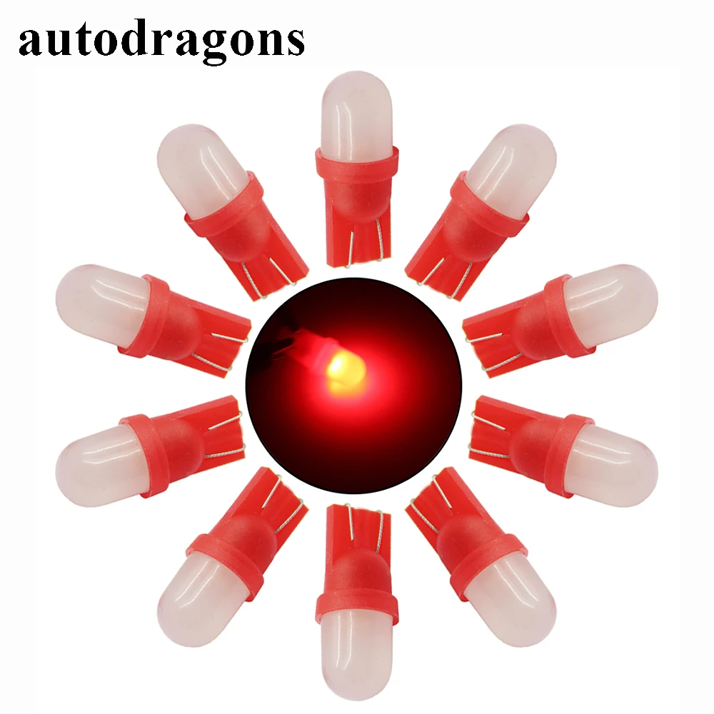 100 шт. светодиодные матовые шарики autodragon 555 w5w | Автомобили и мотоциклы