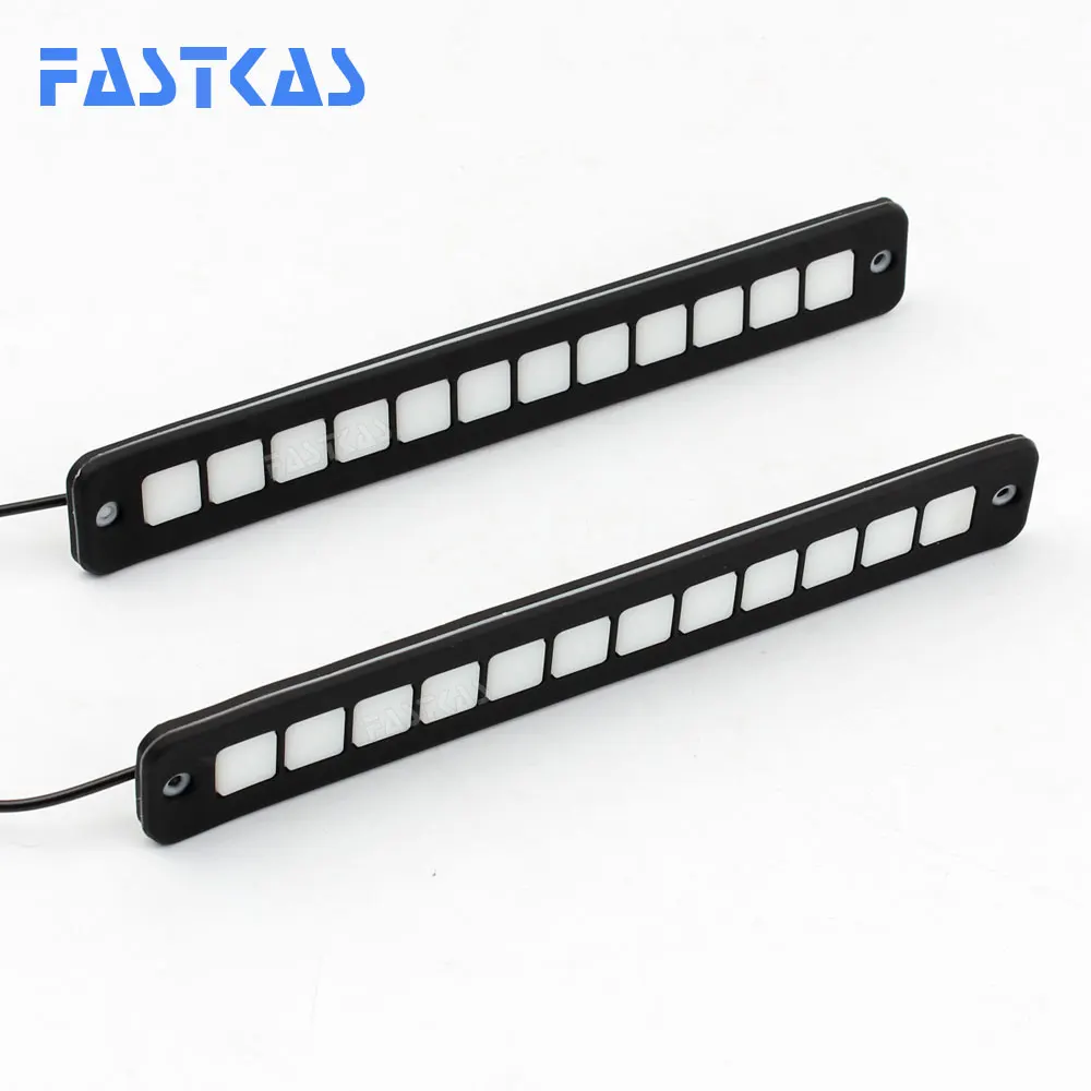 Светодиодный дневной светильник Водонепроницаемый 12v COB DRL Белый Цвет Дневной