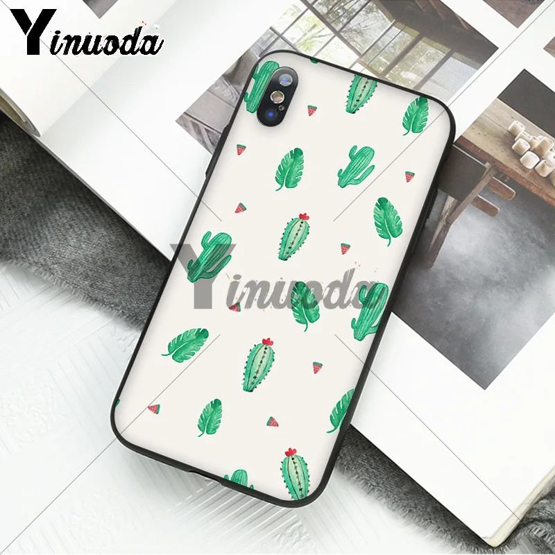 11pro MAX удивительный кактус Мягкий Силиконовый ТПУ чехол для телефона iPhone X XS 6 6S 7