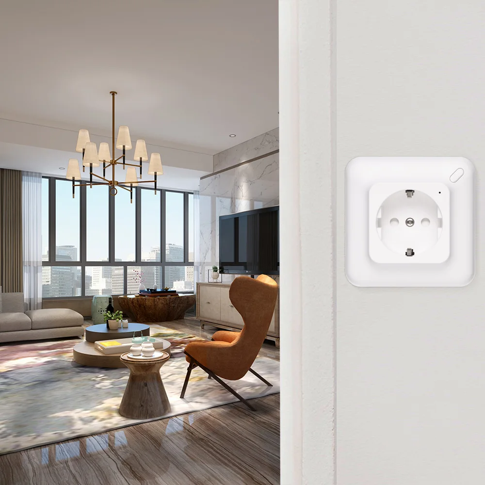 Умная розетка Встроенный Wi-Fi Разъем таймер ЕС штекер умная Мощность выход Панель