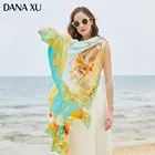 Платок женский длинный из 2019 шелка, 245 х 110 см