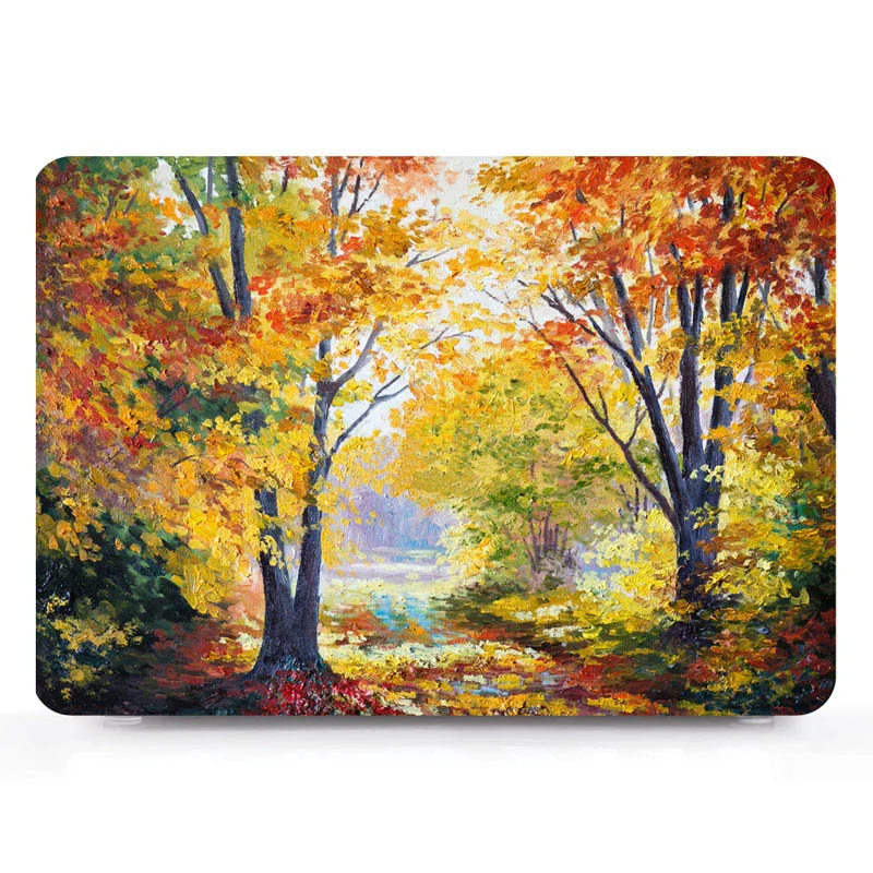 HUA12 Новые печати Жесткий Чехол для ноутбука чехол-накладка мягкий чехол для Apple Macbook Air11 Air13 Pro retina сенсорной панелью, возрастом 11, 12, 13, 15 дюймов A1932 - Цвет: HUA12