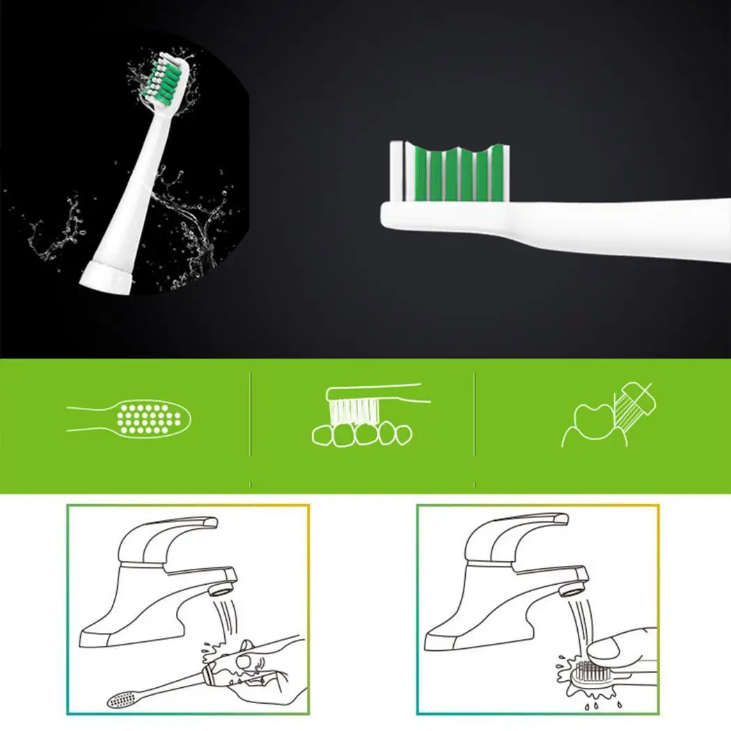 Детская электрическая зубная щетка Беспроводная Индукционная зарядка для детей