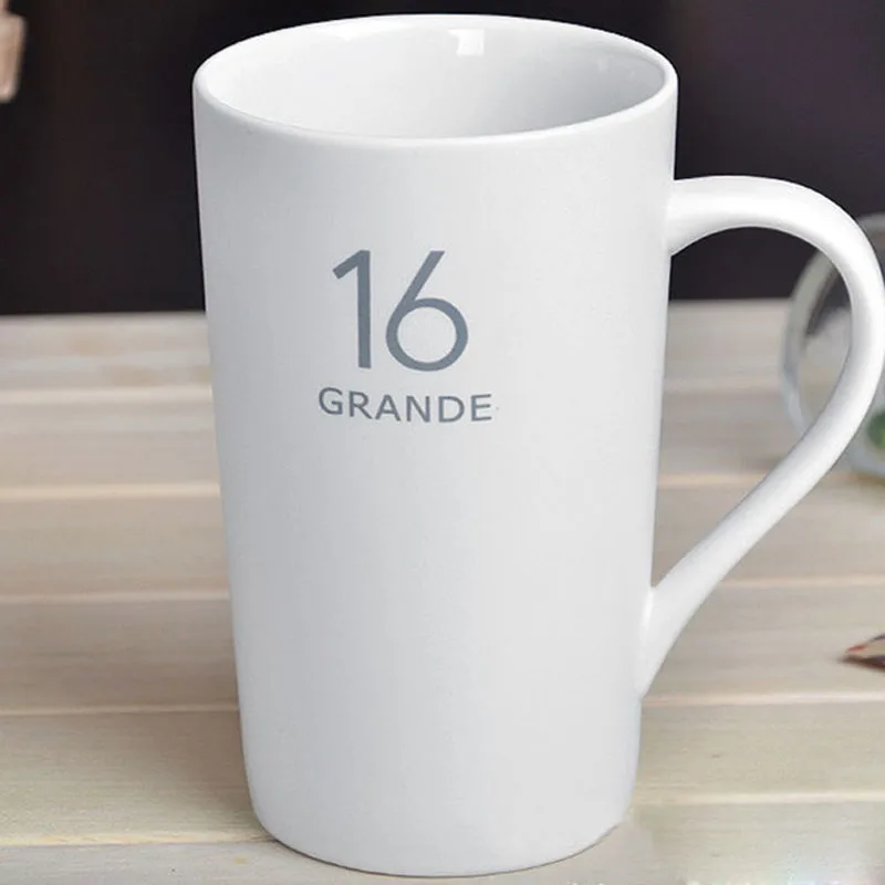 

Brief Coffee Cup Solid Color Coffee Mug Matt White 3oz 12oz 16oz for choice