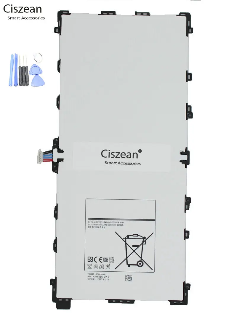 Ciszean 1x9500 мАч Сменный аккумулятор для Samsung Galaxy Note Pro 12 2 SM P900 P901 P905 T9500C T9500E T9500U T9500K +