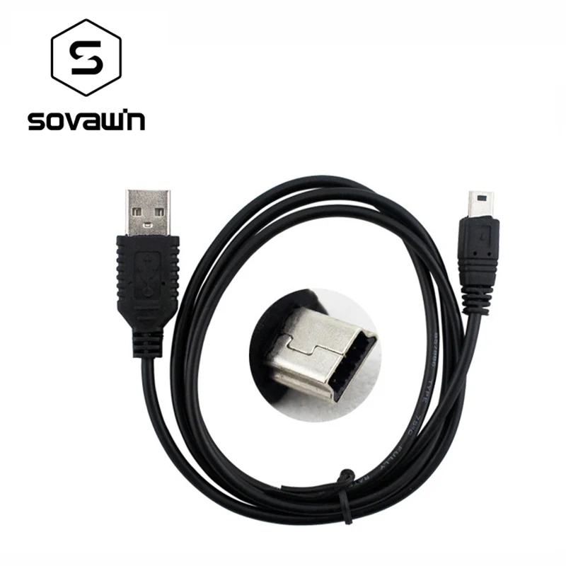 5-контактный мини USB-кабель Sovawin 75 см быстрая зарядка передача данных шнуры для