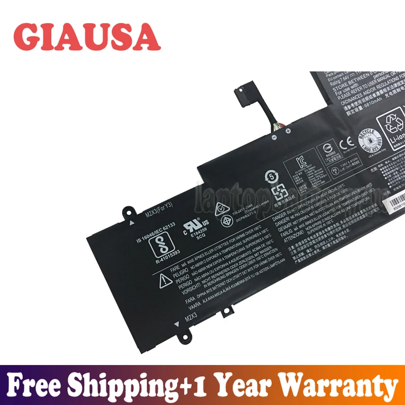 GIAUSA Новая батарея 7 6 V 52Wh 6844mAh L15M4PC2 для Lenovo Yoga 710 14ISK 11 L15L4PC2 5B10K90802 серия|Аккумуляторы