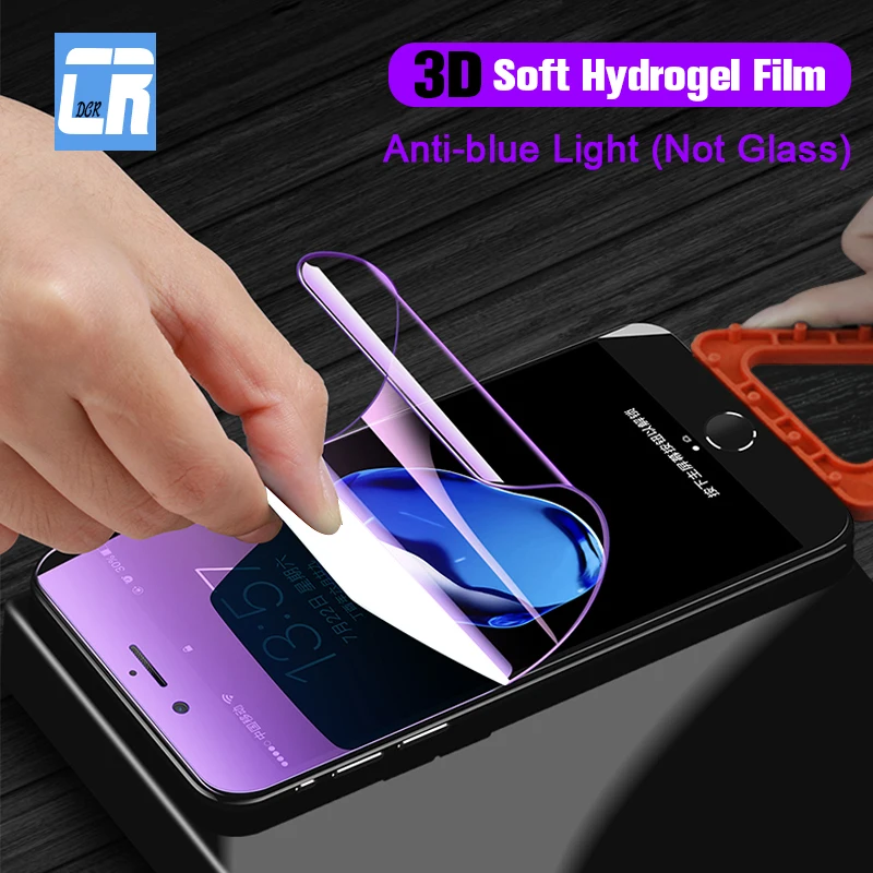 3D мягкая Гидрогелевая Защитная пленка для iPhone X XR XS Max полное покрытие Защита