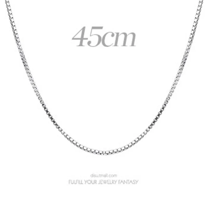 Ожерелье ювелирное изделие из серебра длина 45 см маленькая цепочка [1000] |