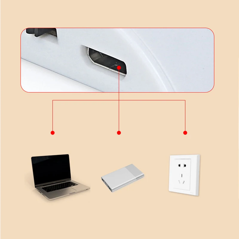 Mainifire инфракрасный датчик движения из PIR ночной Светильник USB Перезаряжаемый 12
