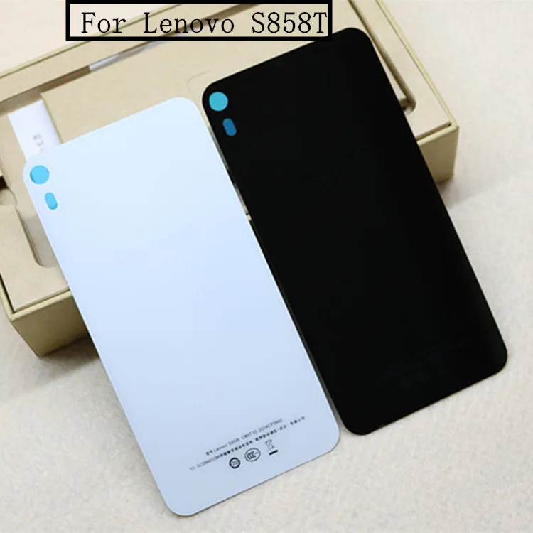 Для Lenovo S858T Задняя крышка батареи Стекло задняя дверь корпус для батарея Замена