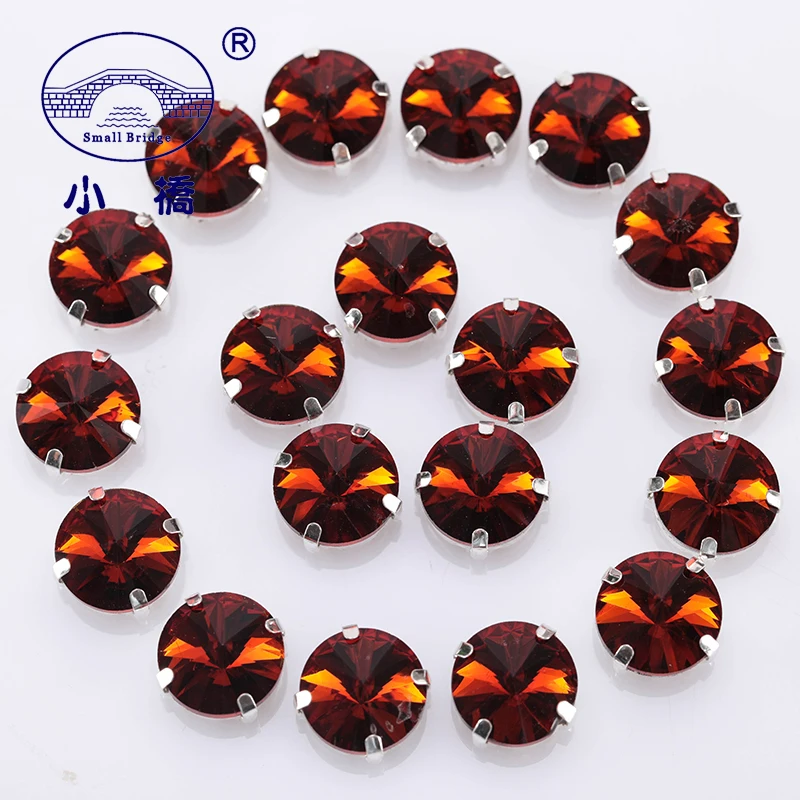 Glitter Round Acrylic Rhinestones Flatback Gaement Trim Decorations Of Sew On Claw Stone For Clothing | Дом и сад