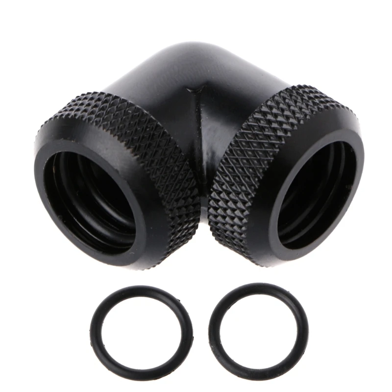 

PC Water Cooling Kit 90 Degree Right Angle Tube Fitting Rotary Water Cooling Adapter For OD 14mm Pipe