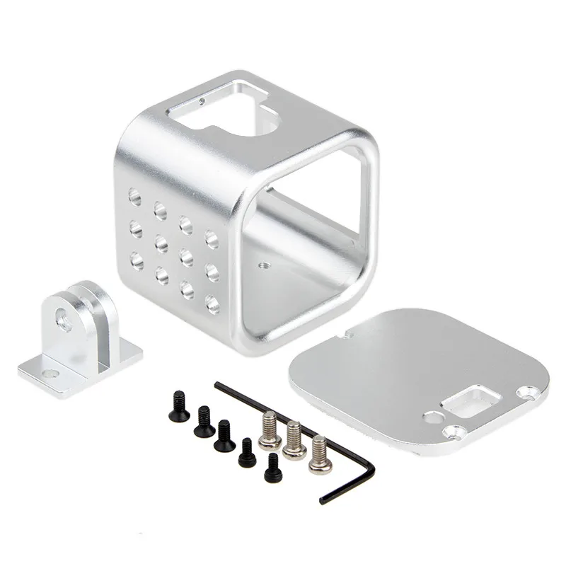 Go Pro Аксессуары для Gopro 5 4 Session Action Sport camera Frame Border защитный чехол для дома алюминиевый корпус - Цвет: Silver