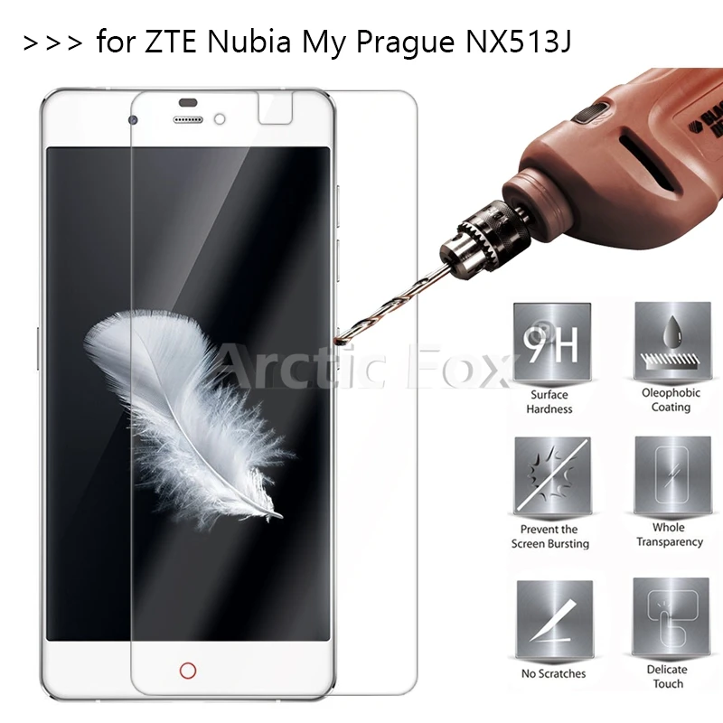 2 шт./лот закаленное Стекло для zte Нубия My Prague/NX513J Экран протектор Защитная пленка