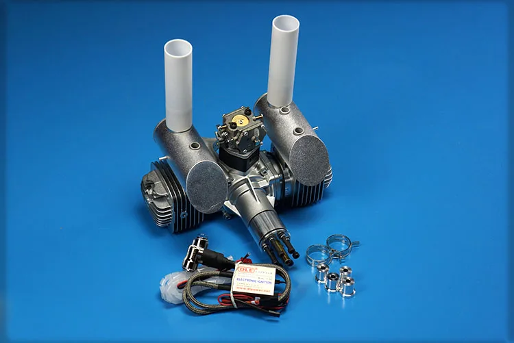 Оригинальный бренд Новый DLE 120CC двухцилиндровый бензиновый/бензиновый двигатель