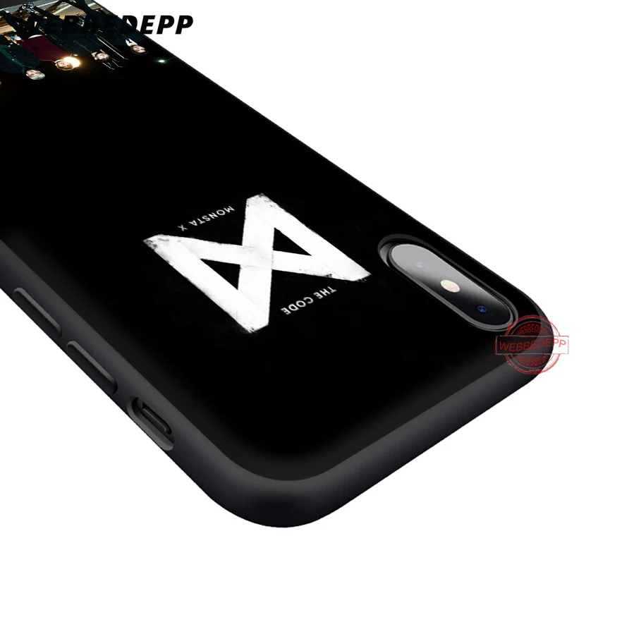 WEBBEDEPP Monsta X Band Мягкий силиконовый чехол для iPhone 8 7 6S 6 Plus 11 Pro XS Max XR 5 5S SE задняя крышка