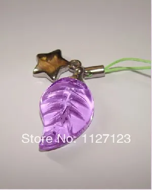 

25pcs/lot purple maple leaf Rice vials pendants rice vial pendant perfume empty glass bottle glass spray perfume bottle