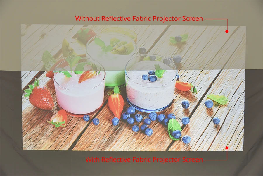 Touyinger 16:9 высокая яркость светоотражающий экран проектора 60 72 84 100 120 130 дюйма ткань экран для Espon BenQ XGIMI