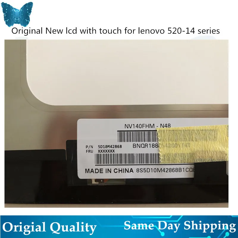 Оригинальный Новый ЖК экран для Lenovo Yoga 520 14 80X8 14IKB дюймовый сенсорный дигитайзер в
