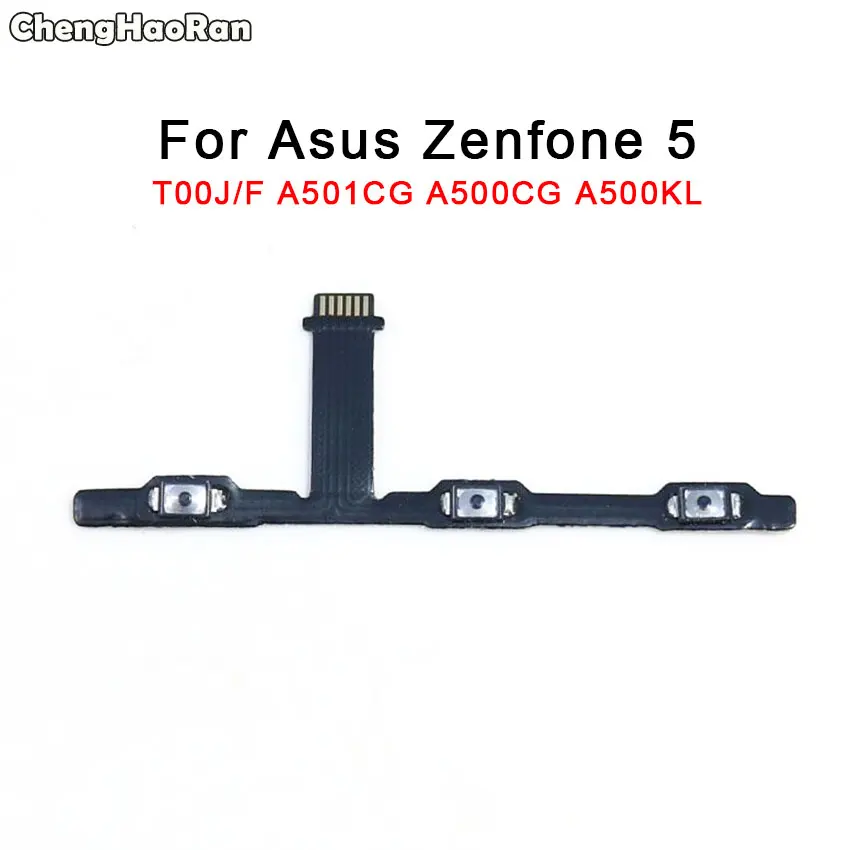 Flex Cable ChengHaoRan кнопка включения и выключения звука гибкий кабель для Asus Zenfone 5 A500CG A500KL A501CG T00J/F кнопка включения громкости - Цвет: Flex Cable