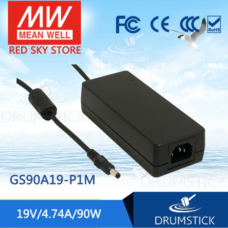 Процветание MEAN WELL GS90A19 P1M 19V 4.74A meanwell GS90A 90W AC DC промышленный адаптер|ac-dc 19v|adaptor 19v |