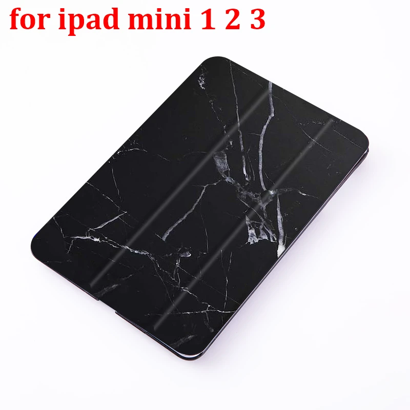 for mini 1 2 3 Мрамор флип чехол для iPad Mini 5 4 3 2 1 таблетки чехол Обложка для iPad Mini 1 2 3 из искусственной кожи Защитная пленка - Цвет: for mini 1 2 3
