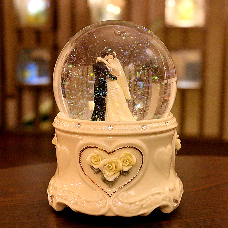 Музыкальная шкатулка вращающаяся фотография отправка девушкам на день рождения