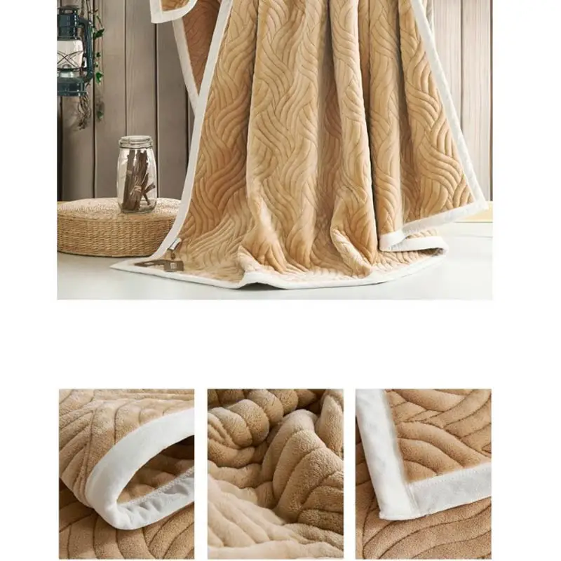 Bourina Flannel Blanket Woman Modern Warm Throw Winter Living Room/Bed Room Cover Travel/Sofa Plaid Couverture X099 |