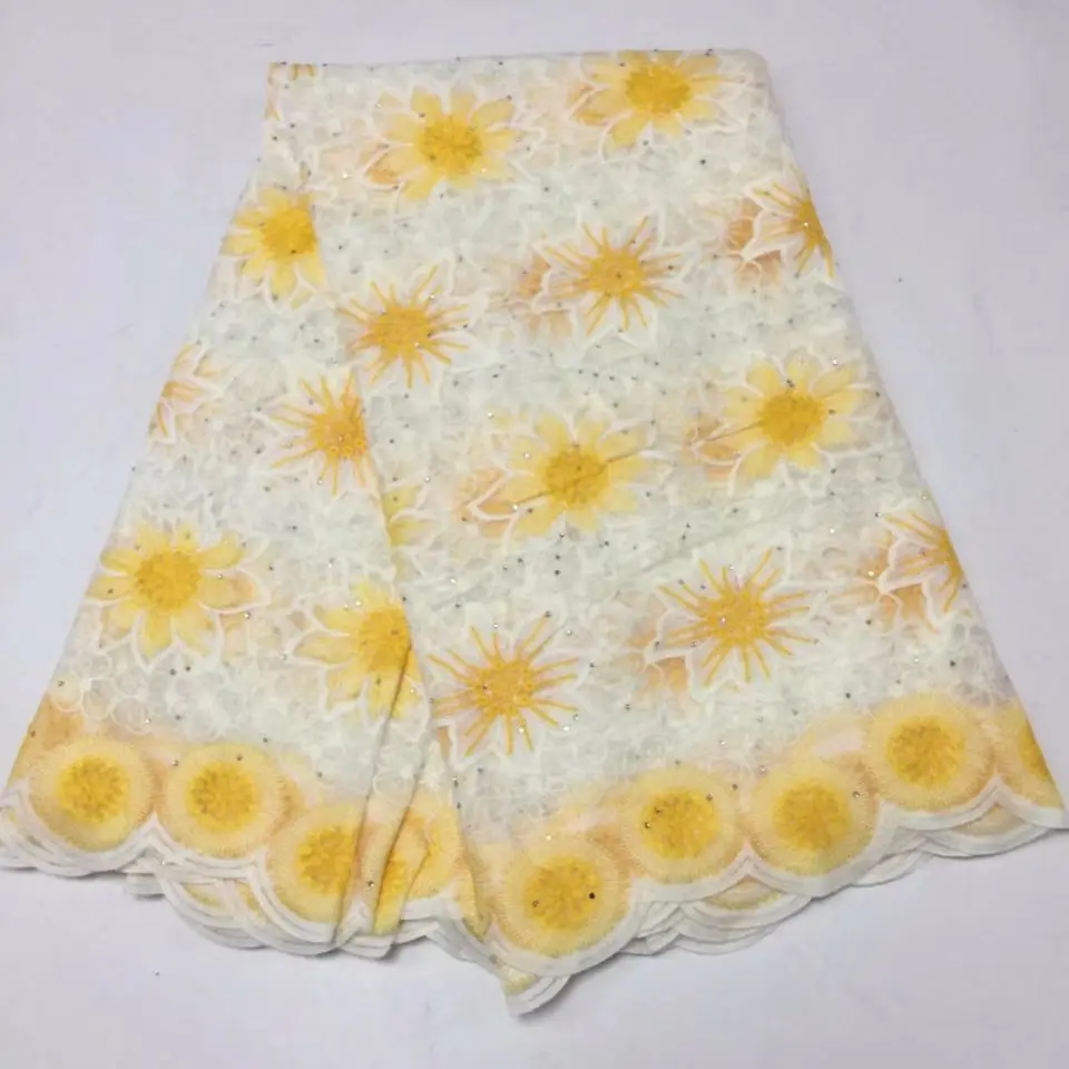 5 ярдов/шт. самая популярная белая африканская молочная шелковая кружевная