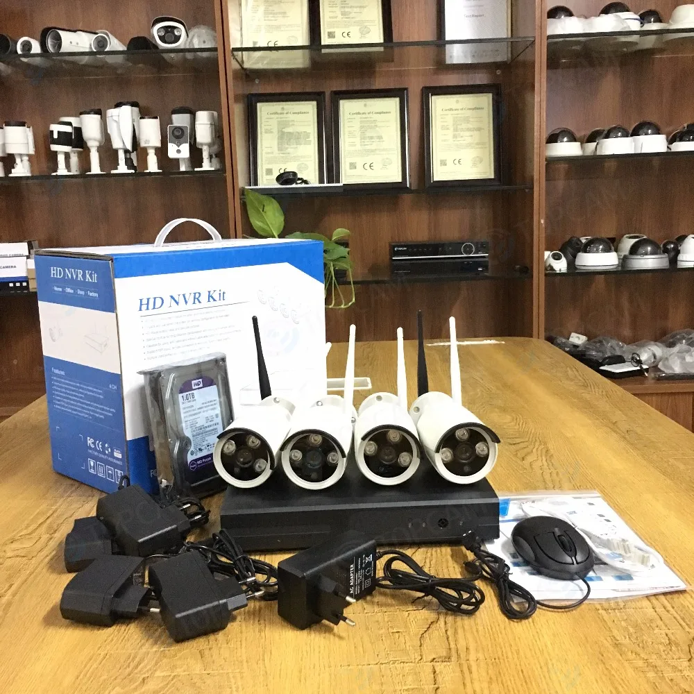 Topcam Беспроводной CCTV Системы 1080 P Беспроводной NVR 4ch 1.3mp IP Камера Водонепроницаемый Открытый P2P охранных Системы наблюдения Наборы