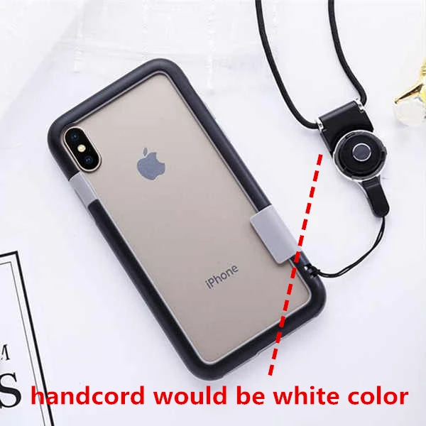 Hotr для iphone X бампер чехол гибкий, мягкий, полиуретановый бампер чехол для Apple X резиновая рама Fundas Handcord ударопрочный чехол - Цвет: black black