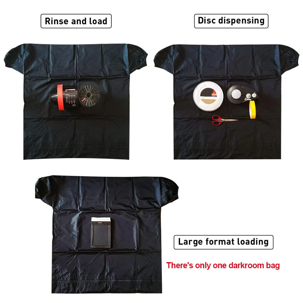 Practical Easy Clean Light-proof Anti Static Photography Portable Professional Darkroom Bag Zipper Dual Layer Film Changing | Электроника