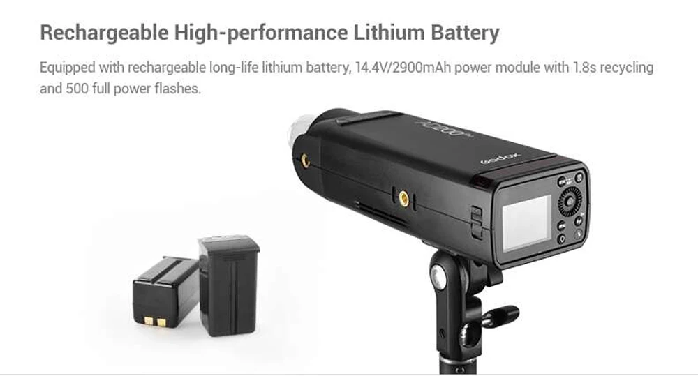 Карманная вспышка Godox AD200Pro ttl 200Ws 2,4G HSS 1/8000 2900mAh литий-ионная батарея Внешняя вспышка для Canon Nikon sony Olympus Fuji