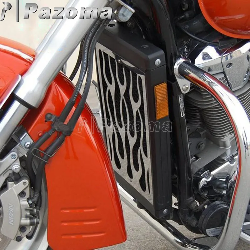 Полированная решетка радиатора из нержавеющей стали для Kawasaki Vulcan VN 1500/VN 1700|radiator