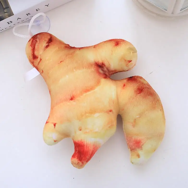 ginger 1 шт. 15-20 см 10 стилей креативные овощи подвеска плюшевая игрушка мягкая фруктовая сумка Подвеска для детей девочек взрослый милый подарок - Цвет: ginger