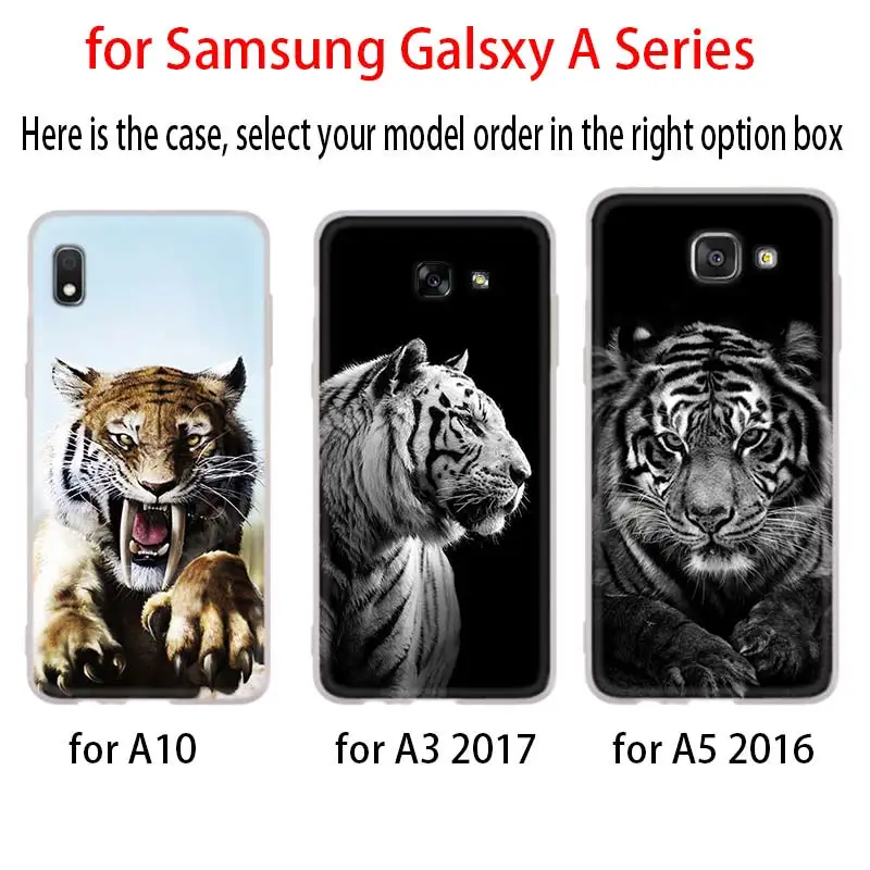 animal tiger Cub Case For Samsung Galaxy A12/A20/A51/A70/A20s/A21s/A32/A50/A50s/A42/A52/A72 5G A8 A7 A6 2018 Cover | Мобильные