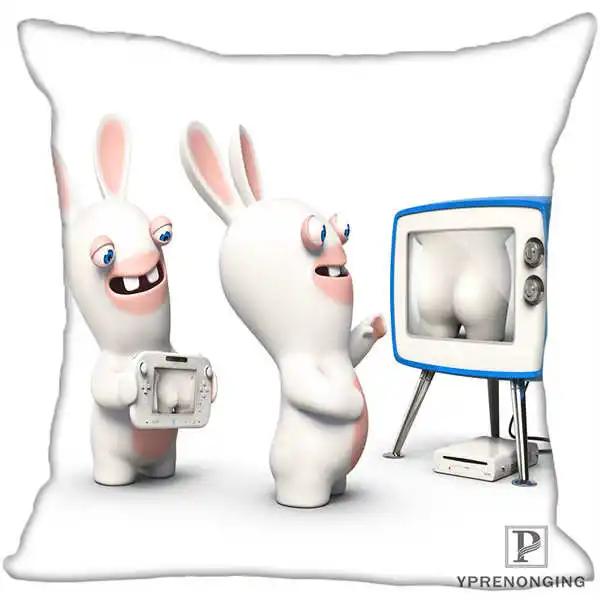 Square Pillowcases Наволочка Rabbids Go Home квадратная на молнии наволочка(одна сторона) 180522-17-35 - Цвет: Square Pillowcases